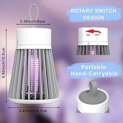 Lampe Tuer de Moustiques - LED UV Portable - Répulsif Insectes 360°