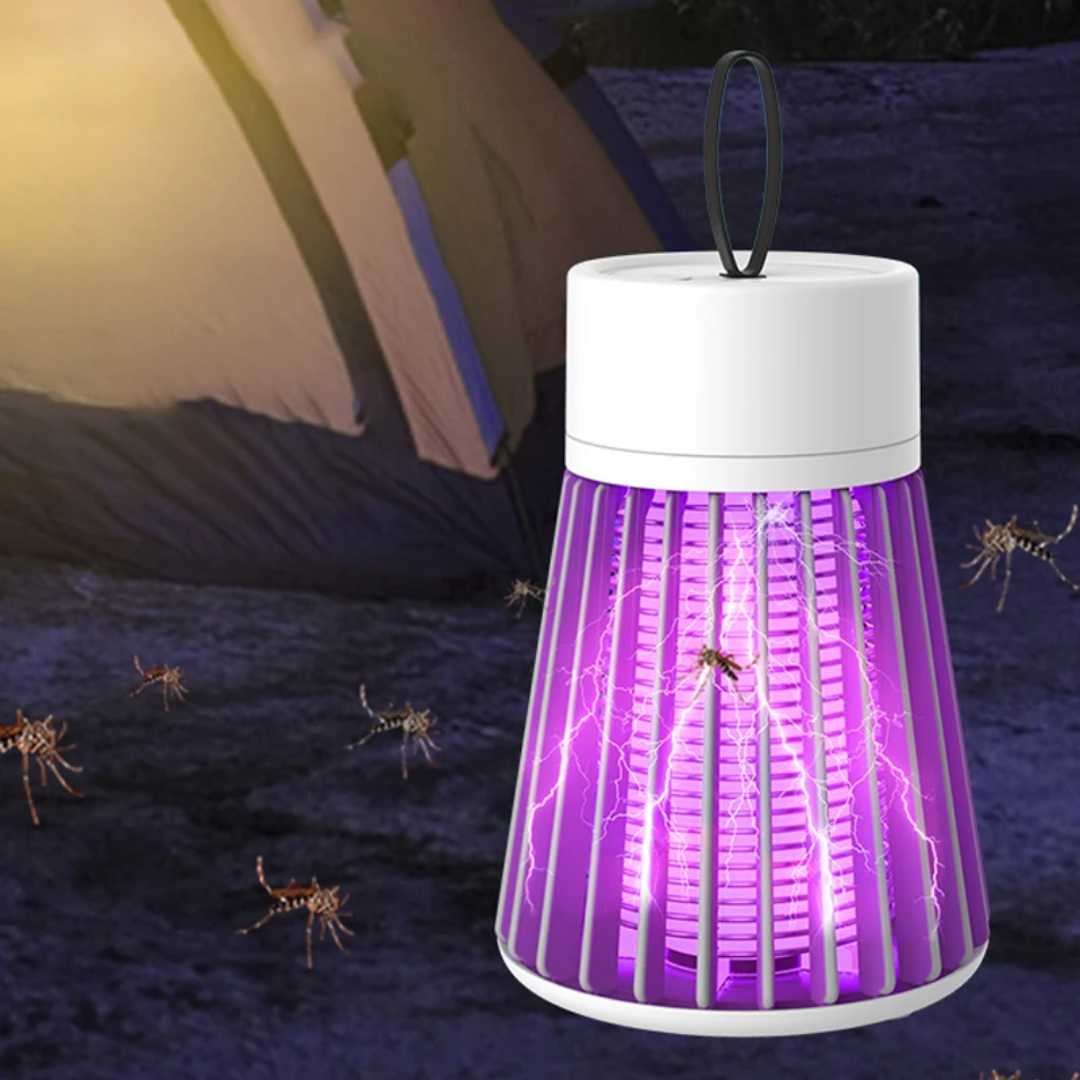 Lampe Tuer de Moustiques - LED UV Portable - Répulsif Insectes 360°