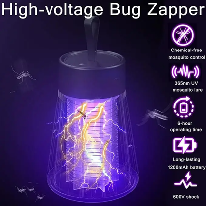 Lampe Tuer de Moustiques - LED UV Portable - Répulsif Insectes 360°